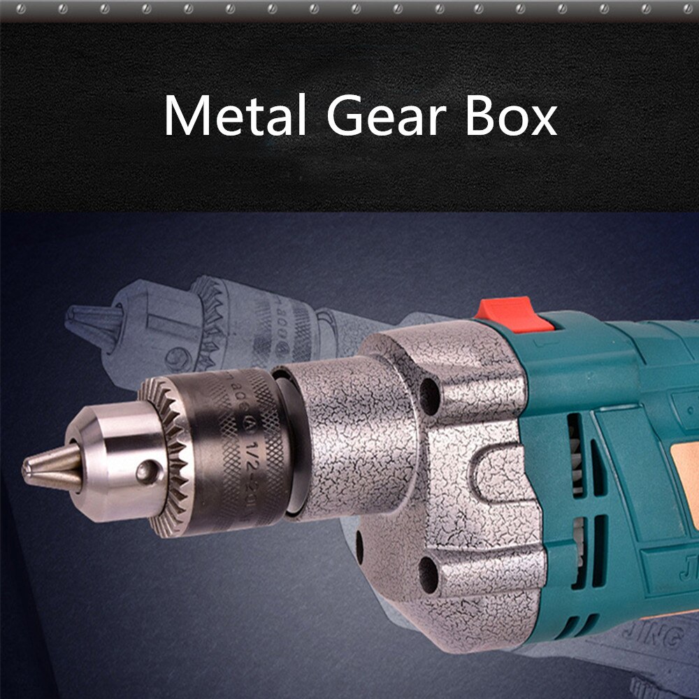 650W-220V-3800rpm-Electric-Impact-Drill-Kit-Multifunctional-Handheld-Flat-Drill-Rotary-Hammer-Torque-Driver-Tool-2 650W 220V 3800rpm Electric Impact Drill Kit - Image 3