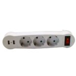 Dual USB EU Power Strip Porous Terminal Board Conversion Plug 1/4 Way - Image 4