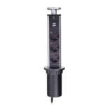EU Plug 16A PULL UP 3/4/5/6 Power Socket 2 USB Charging Port Kitchen - Image 3