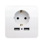 Smart Home 2A Dual USB Port Wall Charger Adapter Charging Socke - Image 2