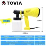TOVIA 550W Electric Spray Gun 800ML HVLP Paint Sprayer 230V - Image 2