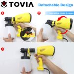 TOVIA 550W Electric Spray Gun 800ML HVLP Paint Sprayer 230V - Image 4